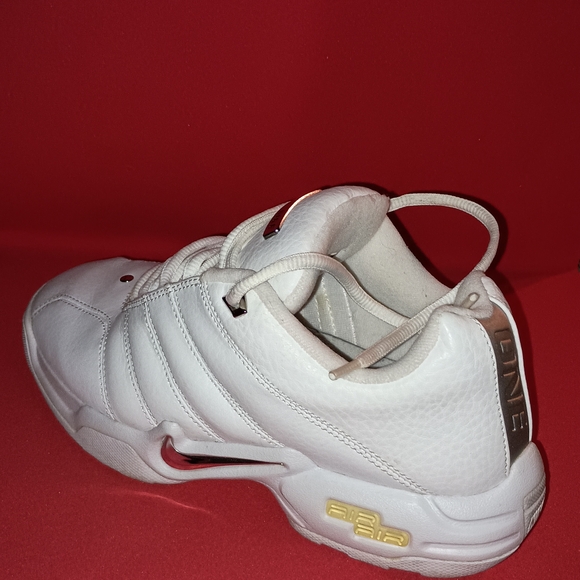 Nike White Sneakers with Metallic Swoosh - Picture 12 of 12